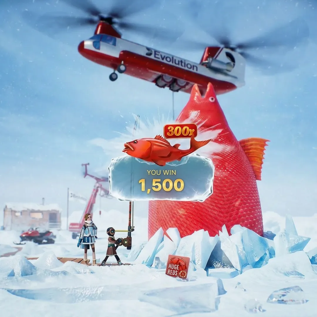 Ice Fishing Huge Reds Bonus